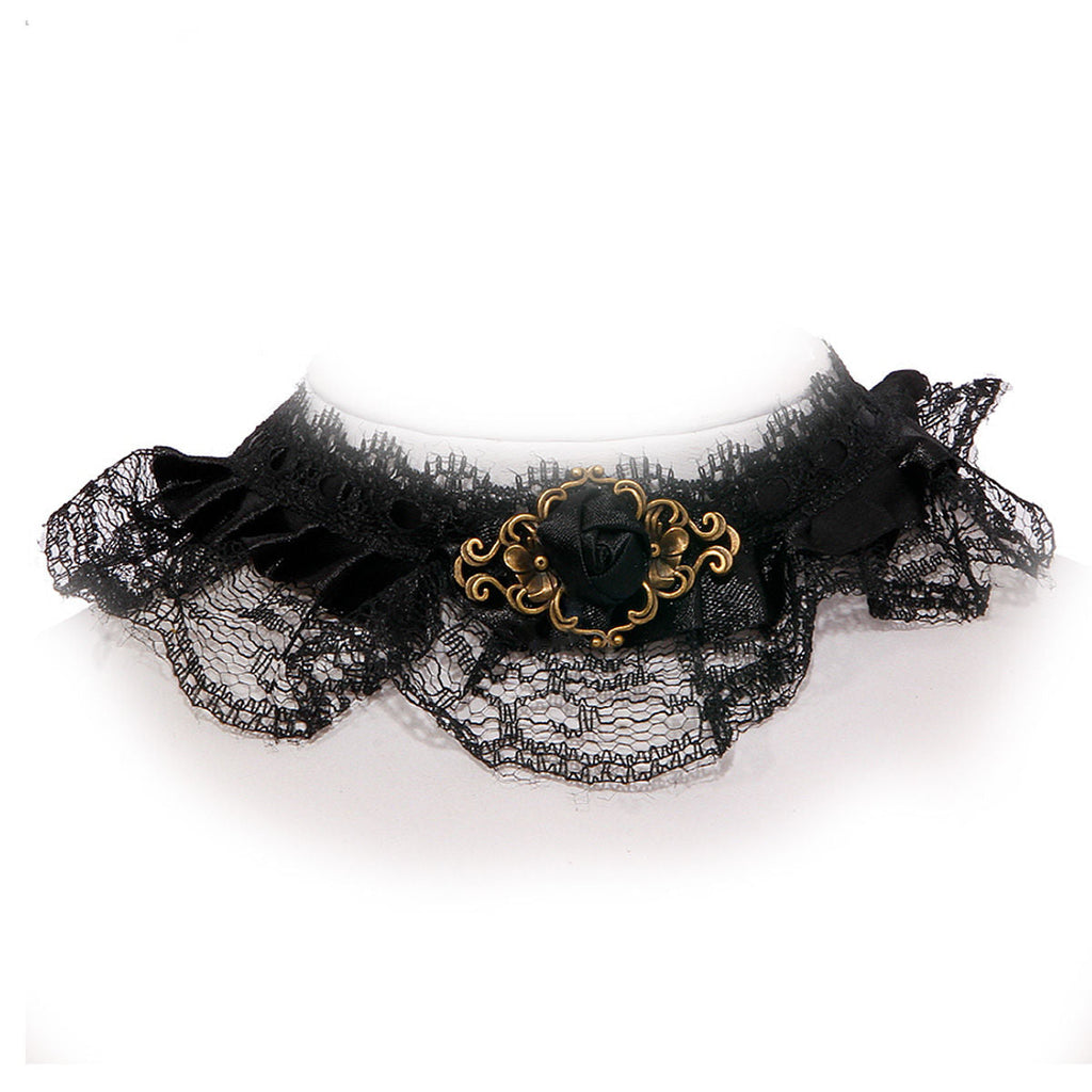 Lace Choker Gothic Style Trendy Statement Necklace