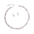 Anchor Chain Necklace Silver Metal Stylish Fashion Jewelry Accessory
