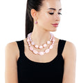 Bead Set Light Pink Marbled Stylish Jewelry Accessory