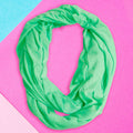 Infinity Scarf Bright Green Stylish Casual Accessory