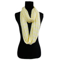 Infinity Scarf Yellow Striped Casual Chic Accessory