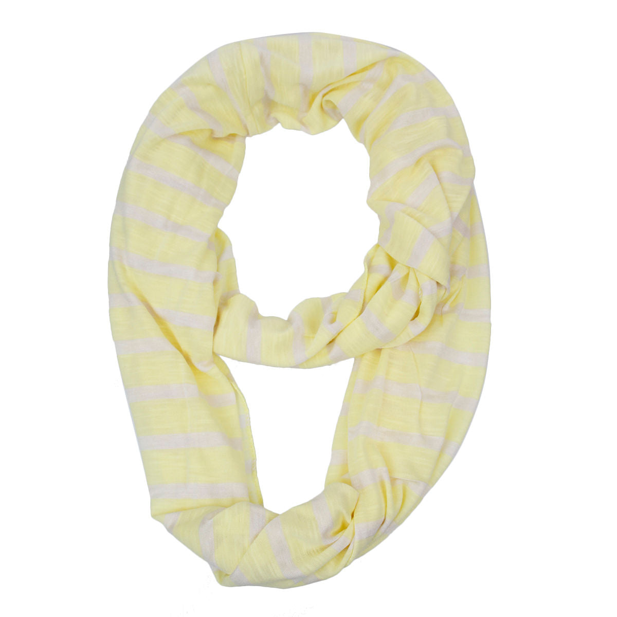 Infinity Scarf Yellow Striped Casual Chic Accessory