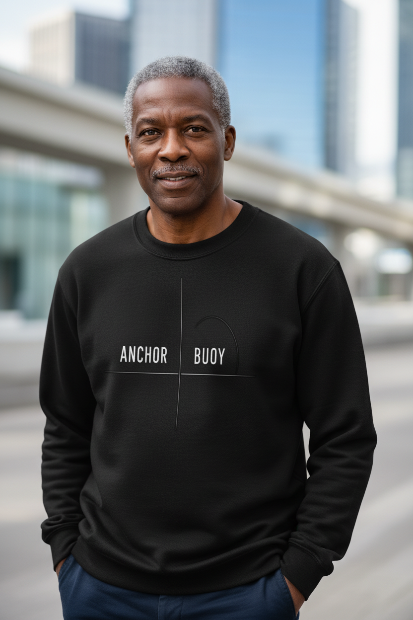 ANCHOR / BUOY Sweatshirt – Minimalist Conceptual Drop | For Thinkers & Leaders