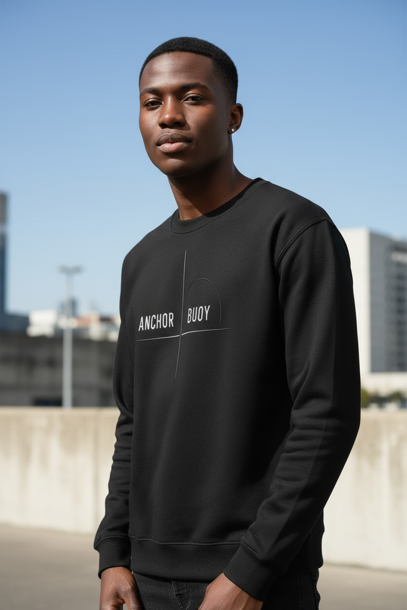 ANCHOR / BUOY Sweatshirt – Minimalist Conceptual Drop | For Thinkers & Leaders