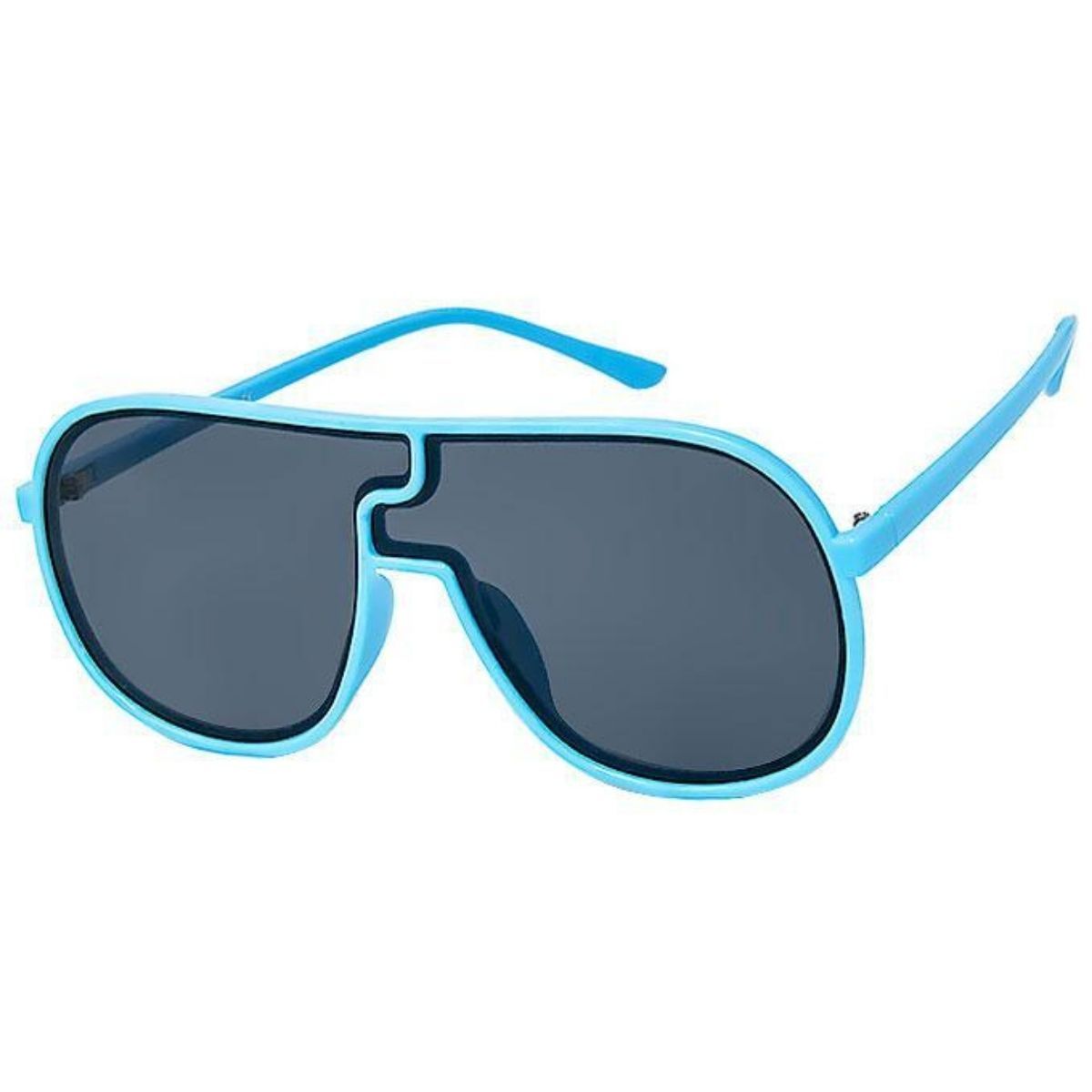 Aviator Sunglasses Blue Frame Puzzle Piece Trendy Fashion Accessory