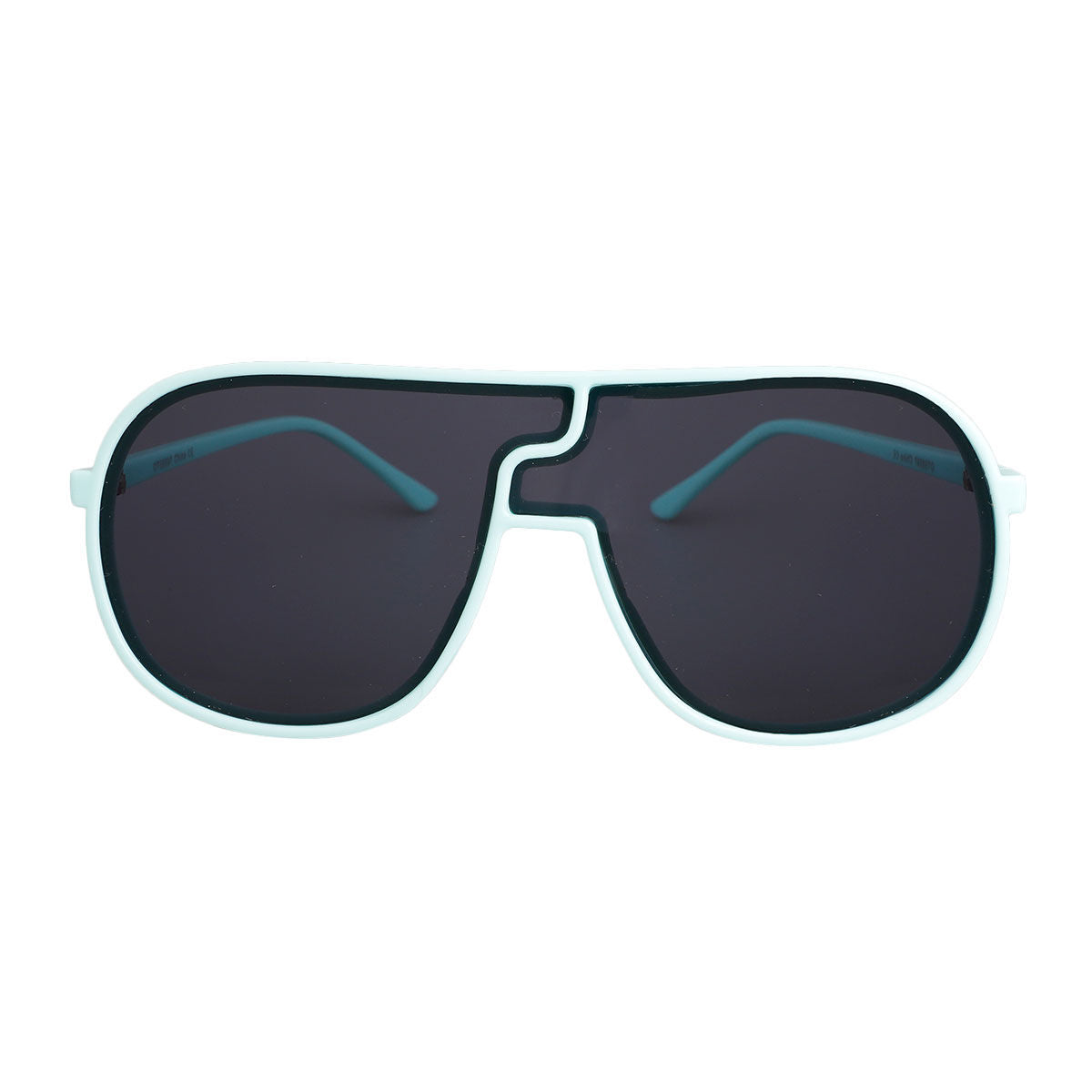 Aviator Sunglasses Mint Frame Stylish Puzzle Piece Design