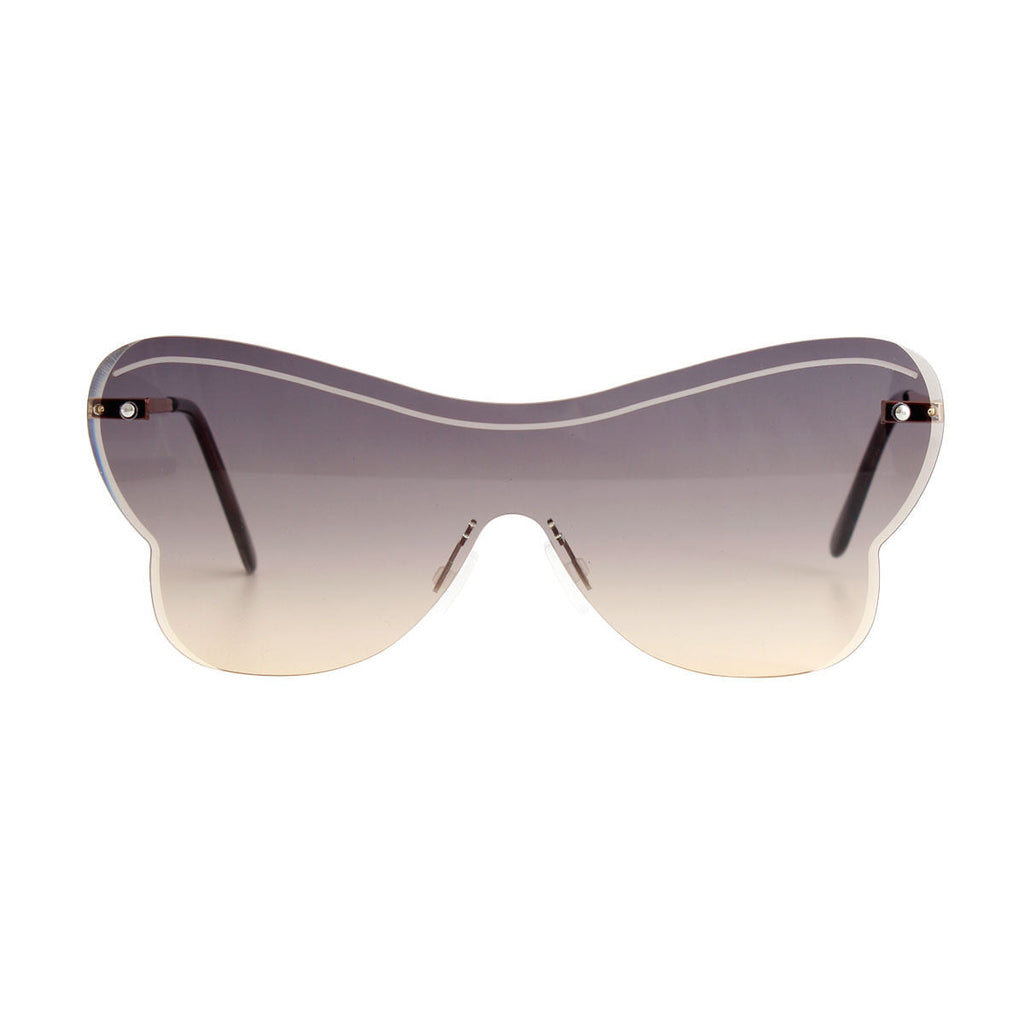 Fashion Butterfly One Piece Sunglasses Black Stylish Statement Accessory