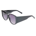 Sunglasses Black Rounded Wide Arm Stylish Fashion Accessory