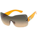 Rimless Butterfly Sunglasses Orange Stylish Trendy Accessories