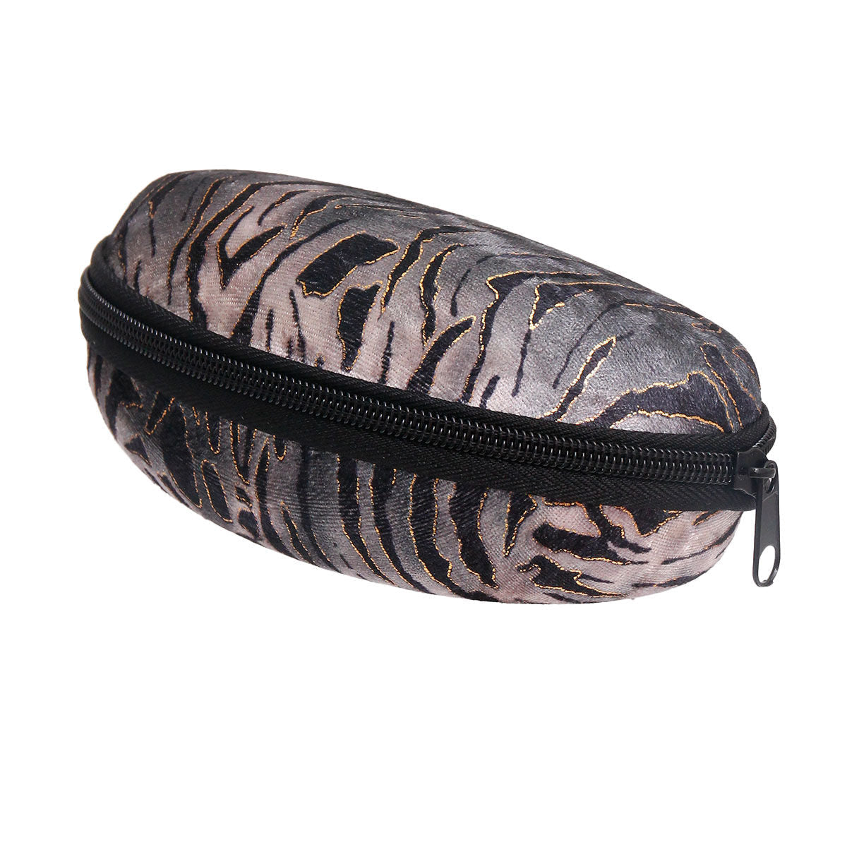 Sunglass Case Gray Tiger Stripe Fur Stylish Accessory
