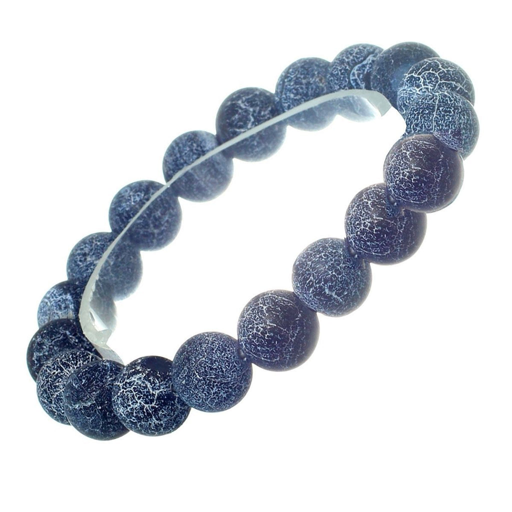 Stone Bracelet 10mm Black Stylish Casual Jewelry Accessory