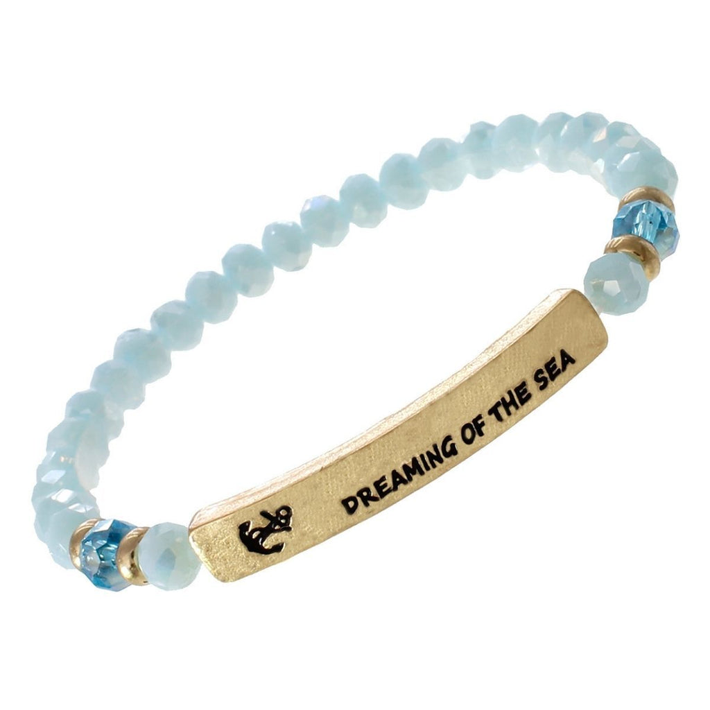 Bracelet Light Blue Dreaming of the Sea Stylish Fashion Jewelry Accessory