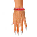 3 Strand Multi Pink 5mm Layered Bracelets Stylish Fashion Jewelry