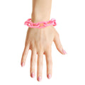 Chain Bracelet Pink Rubber Coated Stylish Fashion Jewelry Accessory