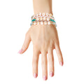Beaded Bracelet Aqua Follow Your Heart Stylish Casual Jewelry