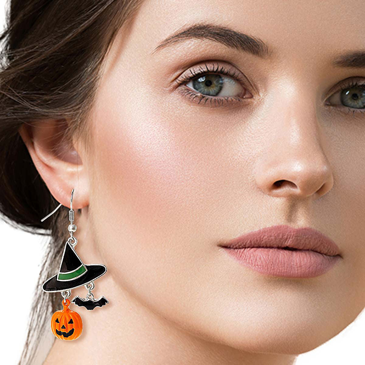Fashion Witch Hat Charm Fish Hook Earrings Stylish Jewelry Accessory