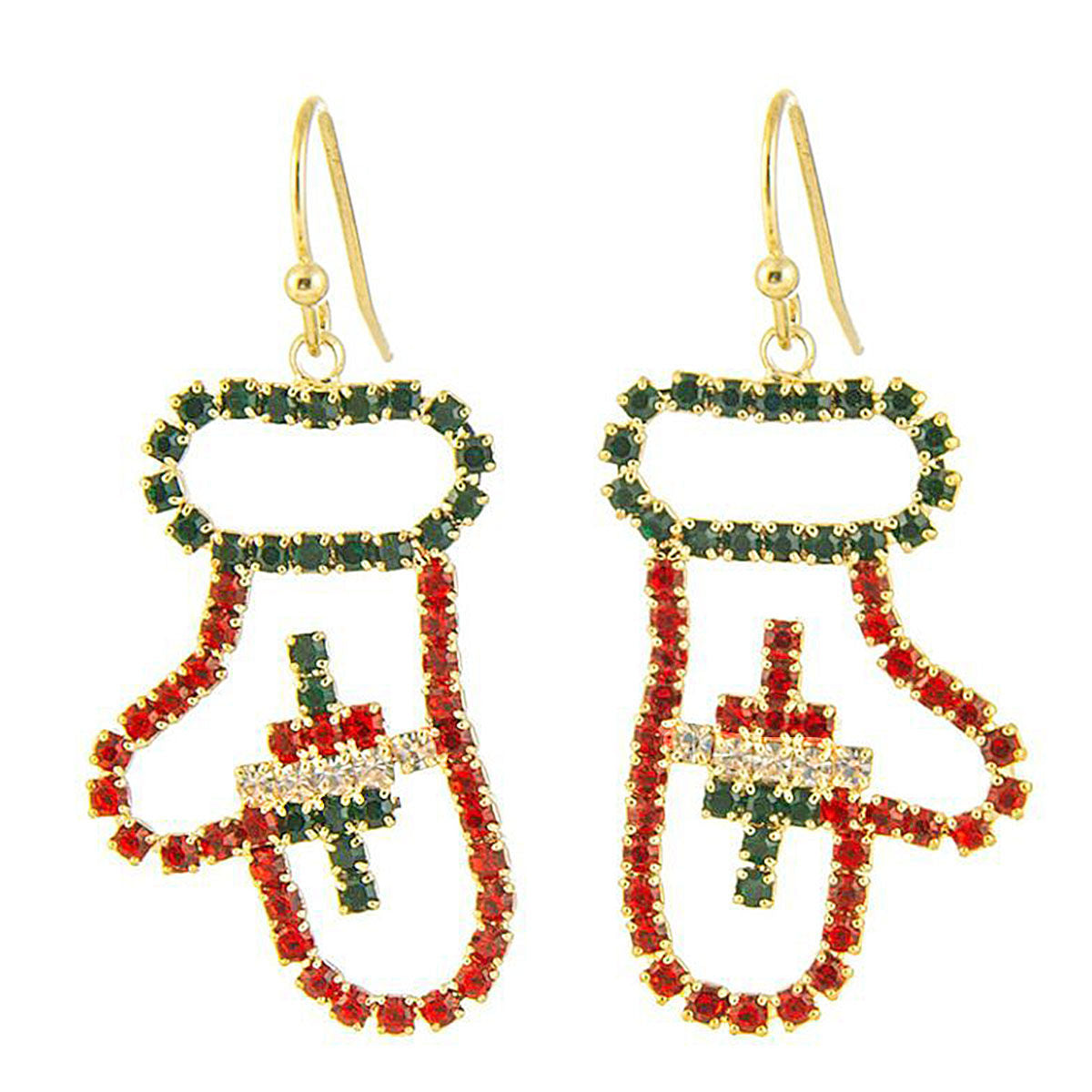 Mitten Earrings Cozy Xmas Holiday Jewelry Festive Trendy Accessory