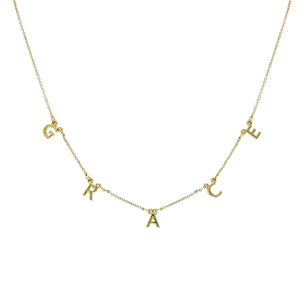 Station Necklace Grace Gold Stylish Statement Jewelry Accessory