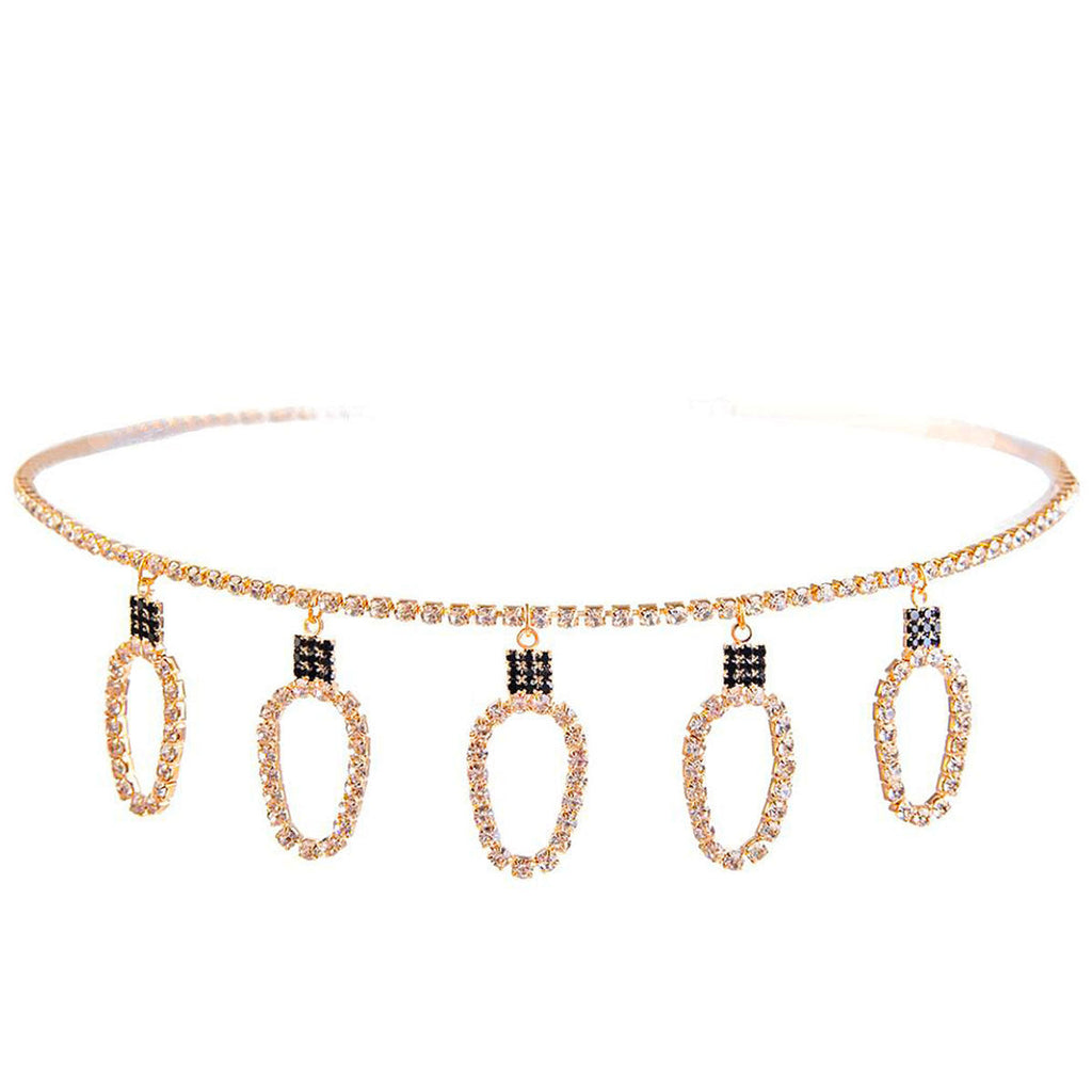 Statement Choker Necklace Gold Xmas Light Bulb Trendy Gilded Glow Accessory