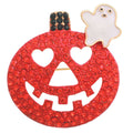 Statement Halloween Jack O Lantern Ghost Brooch Accessory