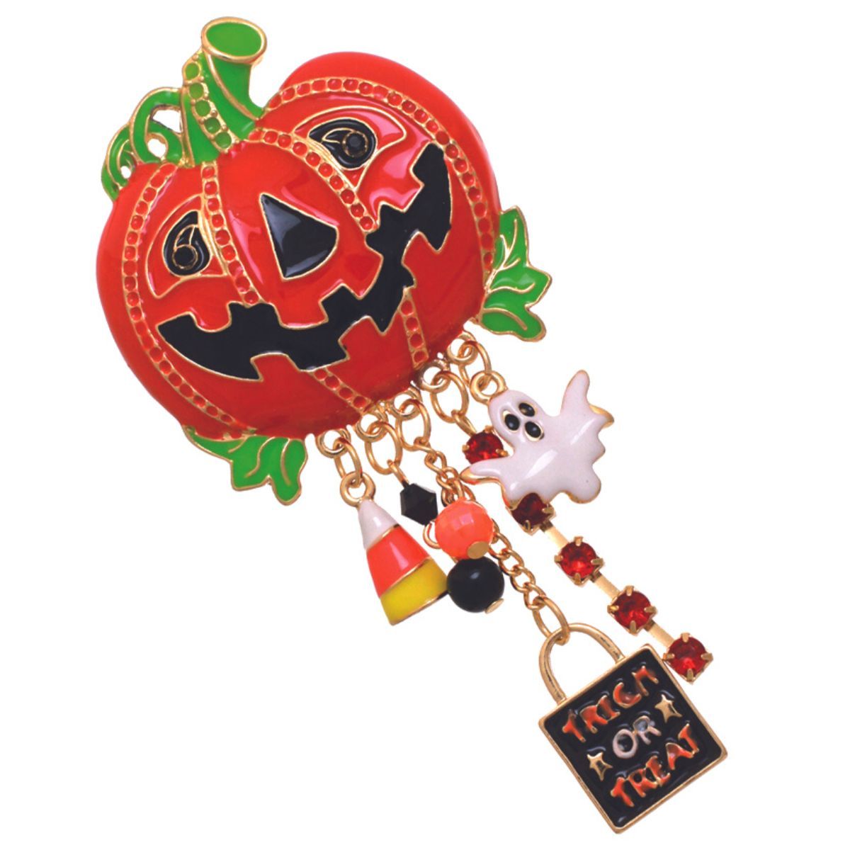 Statement Jack O Lantern Balloon Brooch Halloween Fashion Accessory