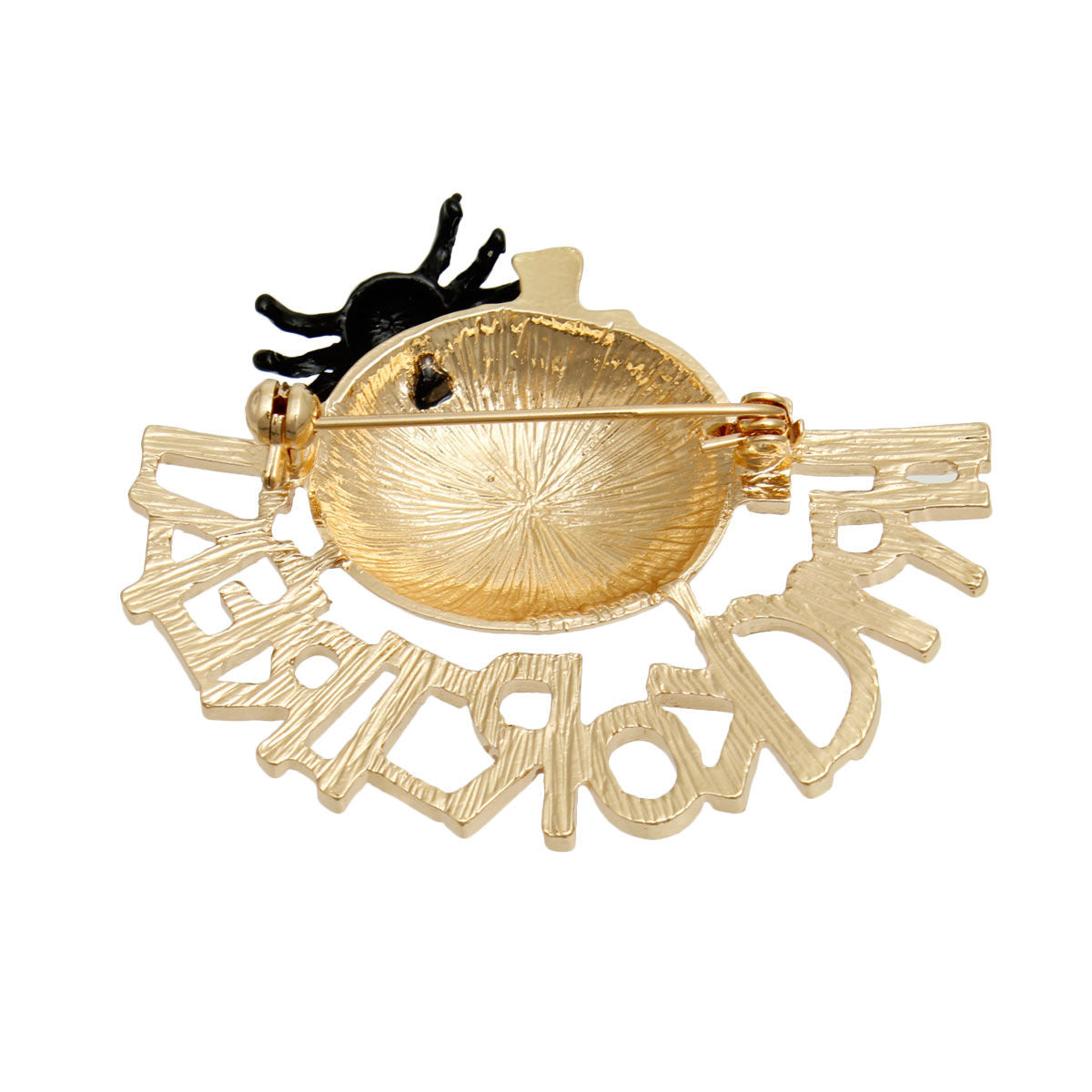 Pumpkin Brooch Halloween Accessory Trick or Treat Statement Jewelry