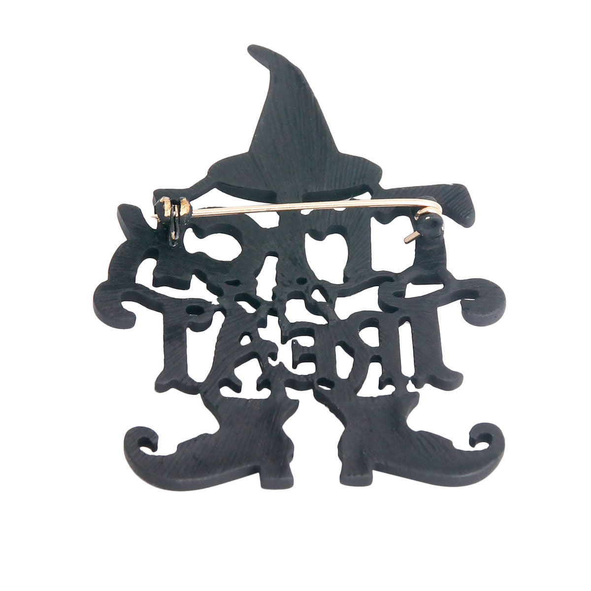 Fashion Pin Halloween Trick or Treat Black Stylish Accessory