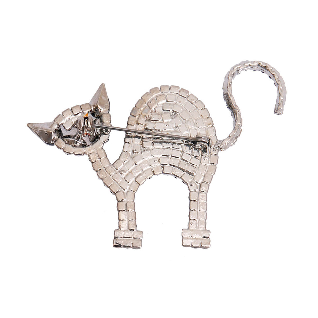 Halloween Black Cat Pin Stylish Fashion Accessory