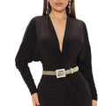 Statement Gold Ball Chain Frame Belt Stylish Fashion Accessory