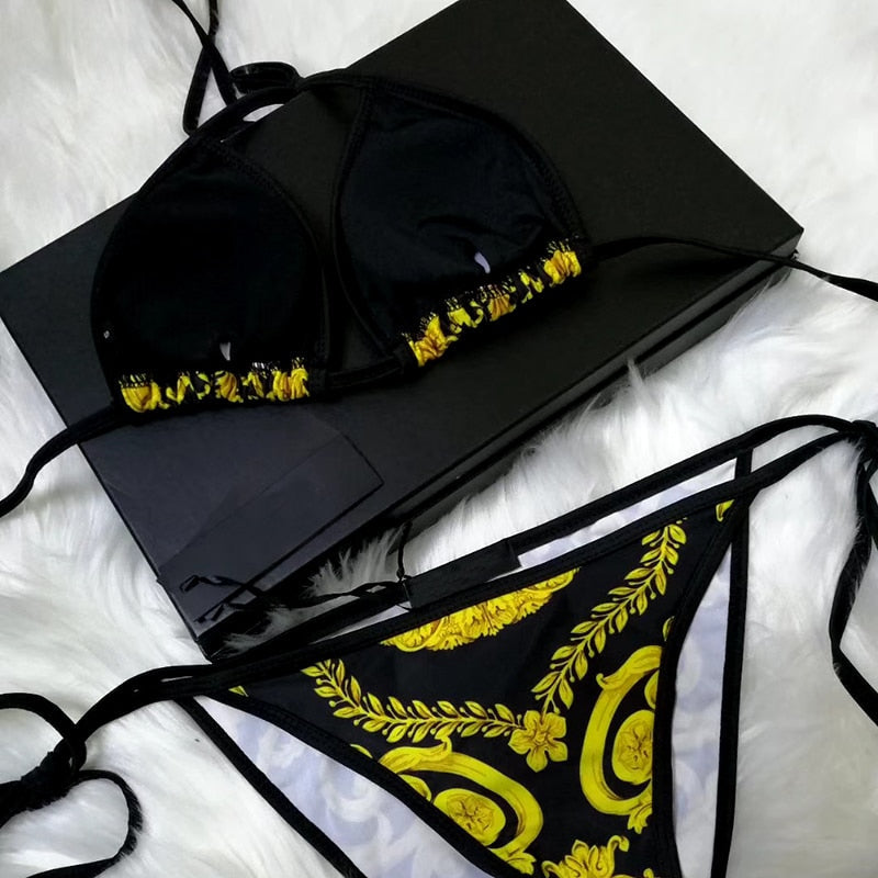 Luxury Print Swimsuit – One Piece or Bikini Set