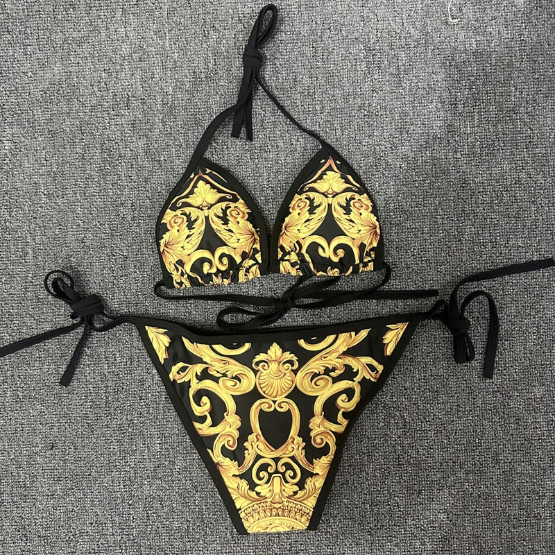Luxury Print Swimsuit – One Piece or Bikini Set
