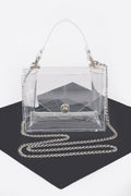 Clear Pvc Top Handle Crossbody Bag