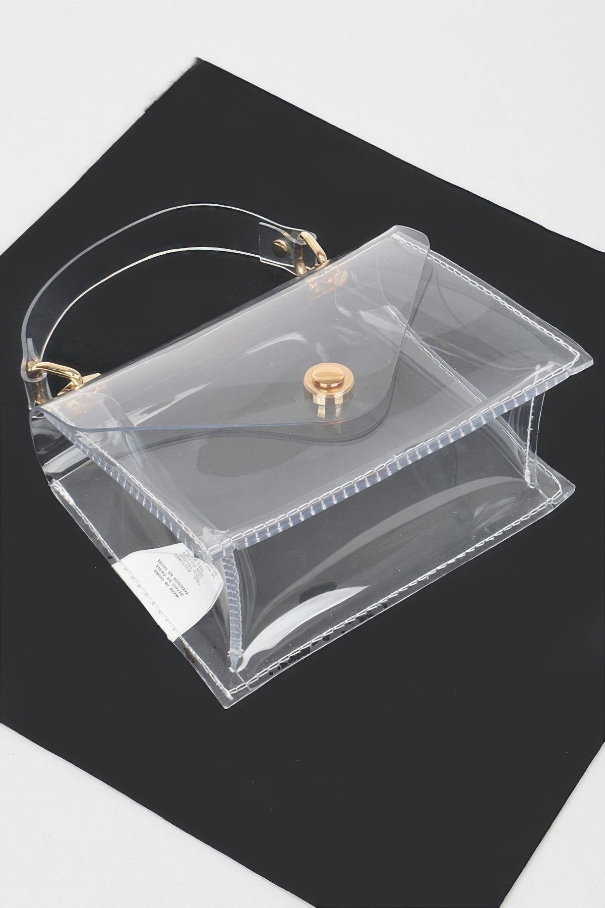 Clear Pvc Top Handle Crossbody Bag