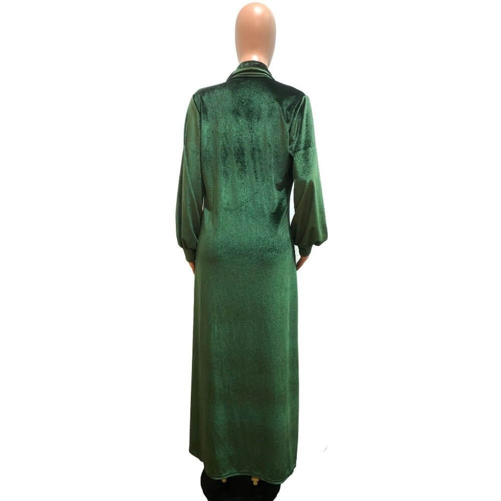 Velvet Jumpsuit and Long Cardigan Set