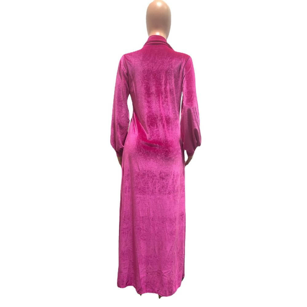 Velvet Jumpsuit and Long Cardigan Set
