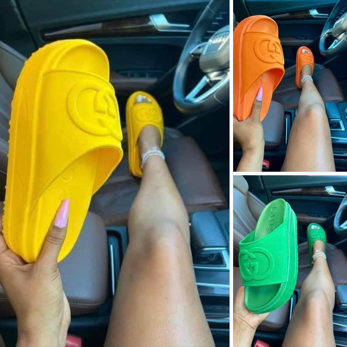 Women’s Platform Slide Sandals – Thick Sole Cushioned Slip-On Sandals