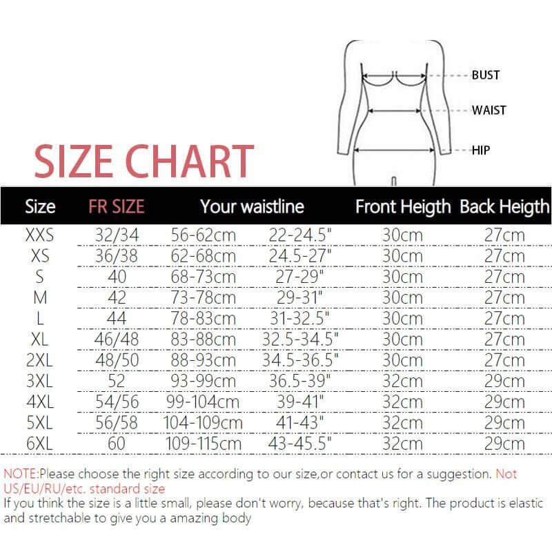 Latex Waist Trainer Corset for Women – Clip & Zip Tummy Control