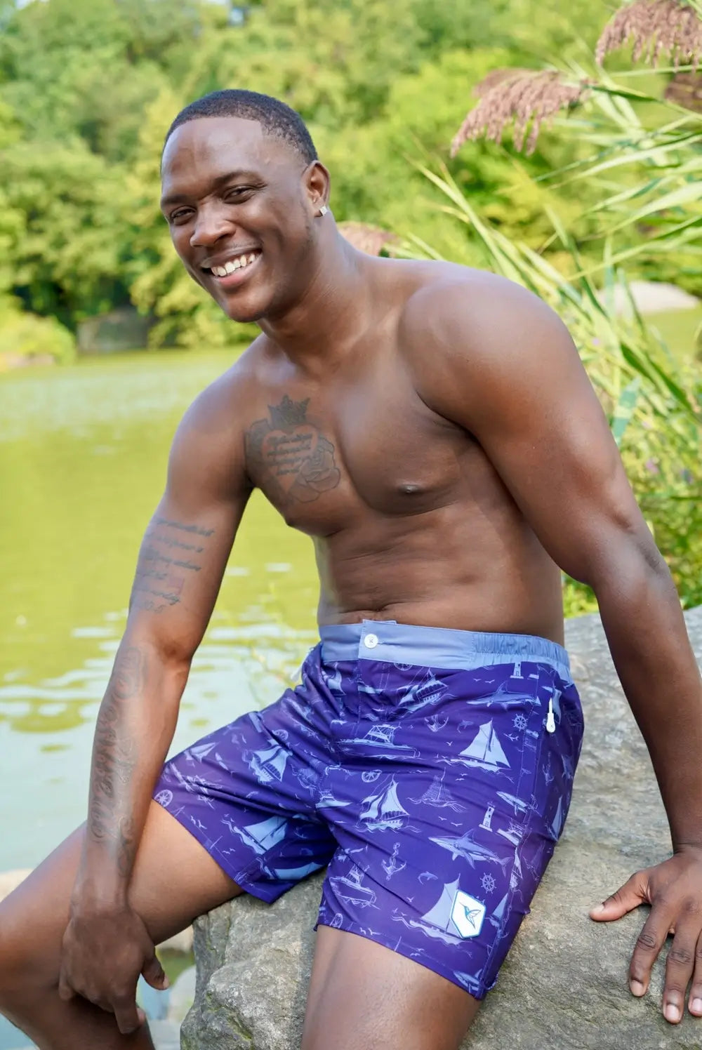 El Capitán Sugar Skull Swim Trunks