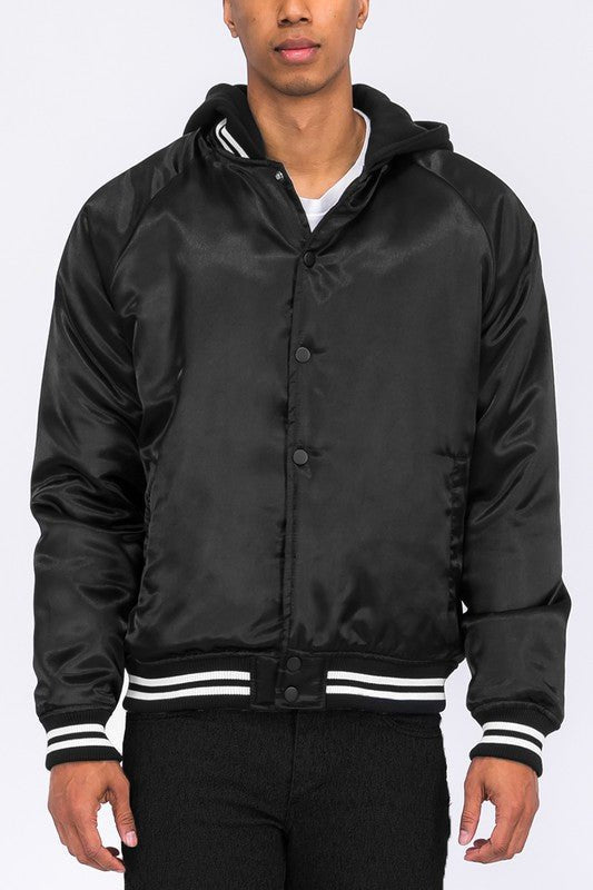 Satin Bomber Jacket