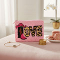 Coin Purse Leopard Print Pink Zipper Pouch Casual Stylish Accessory