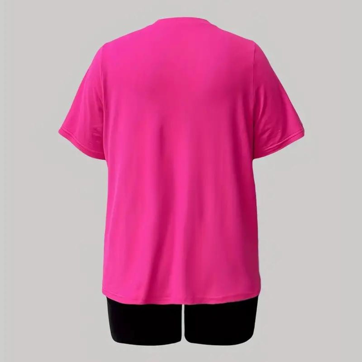 Plus Size Shorts Set 3XL Pink and Black Trendy Casual Lounge Dope