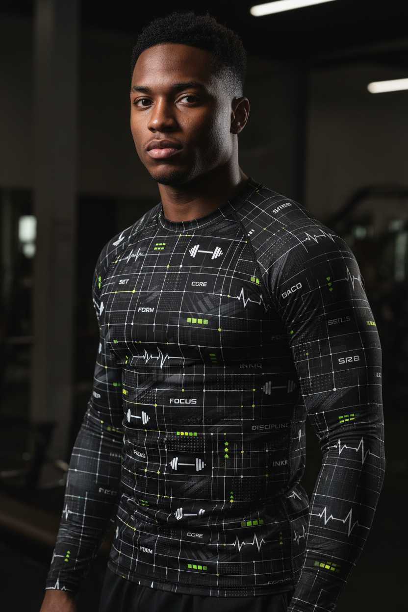 Training System Rash Guard – Limited Drop – All-Over Print MMA Gym Compression