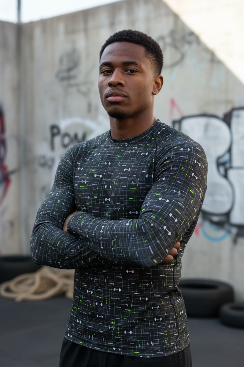 Training System Rash Guard – Limited Drop – All-Over Print MMA Gym Compression