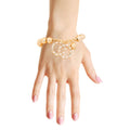 Ball Bracelet Trendy Stylish Statement Jewelry Ballin' in Gold