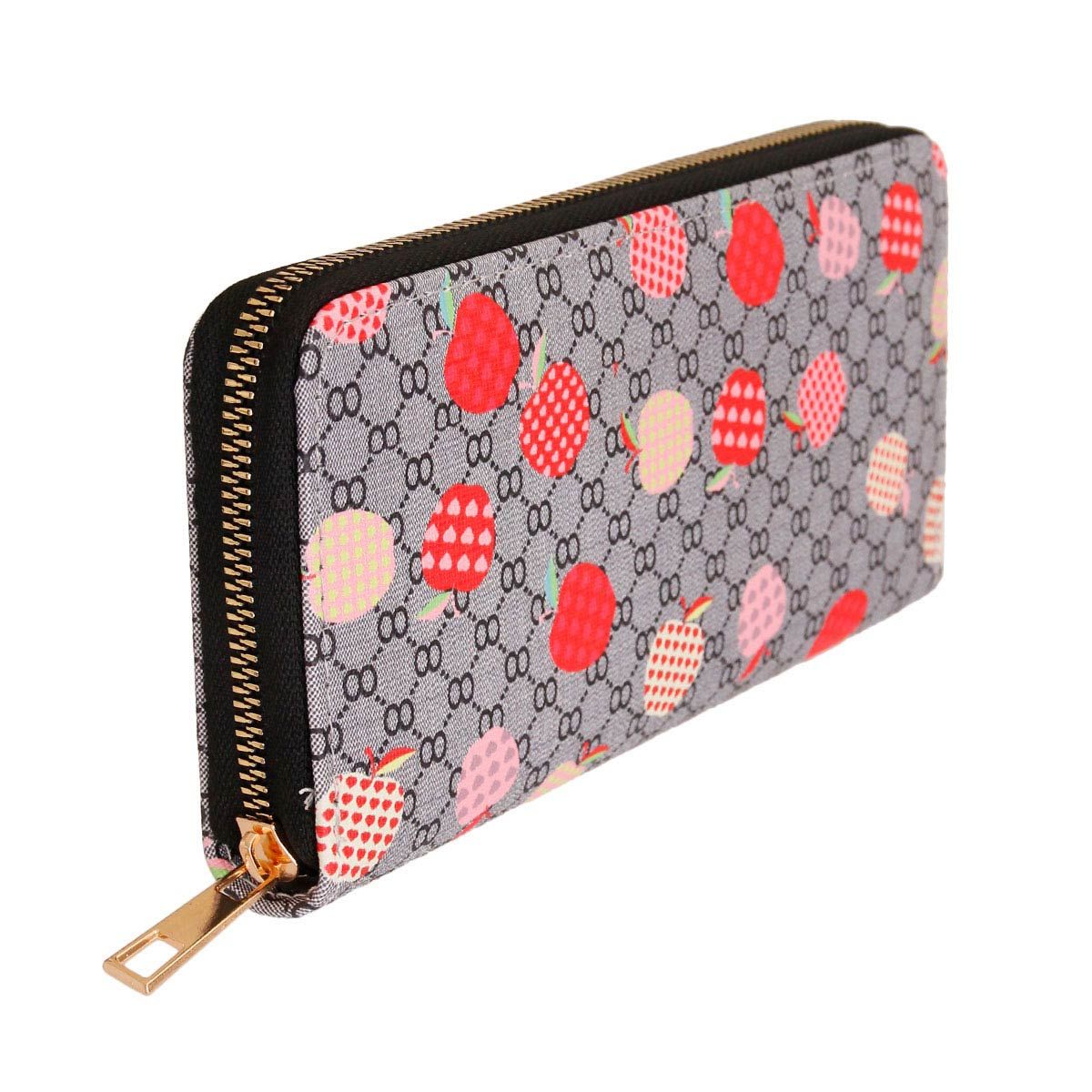 Woven Gray Wallet Stylish Casual Accessory Apple Allure