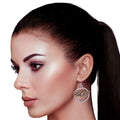Statement Burnished Metal Dragonfly Earrings Stylish Fashion Jewelry