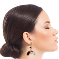 Drop Earrings Gold Horn Shaped Stylish Statement Jewelry