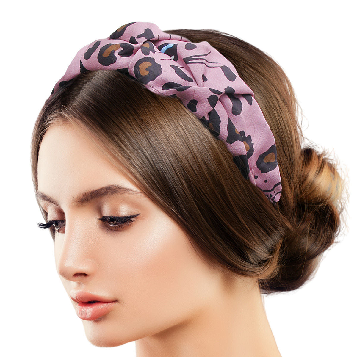 Ultra Soft Fuchsia Leopard Print Headband – Trendy Fashion Accessory