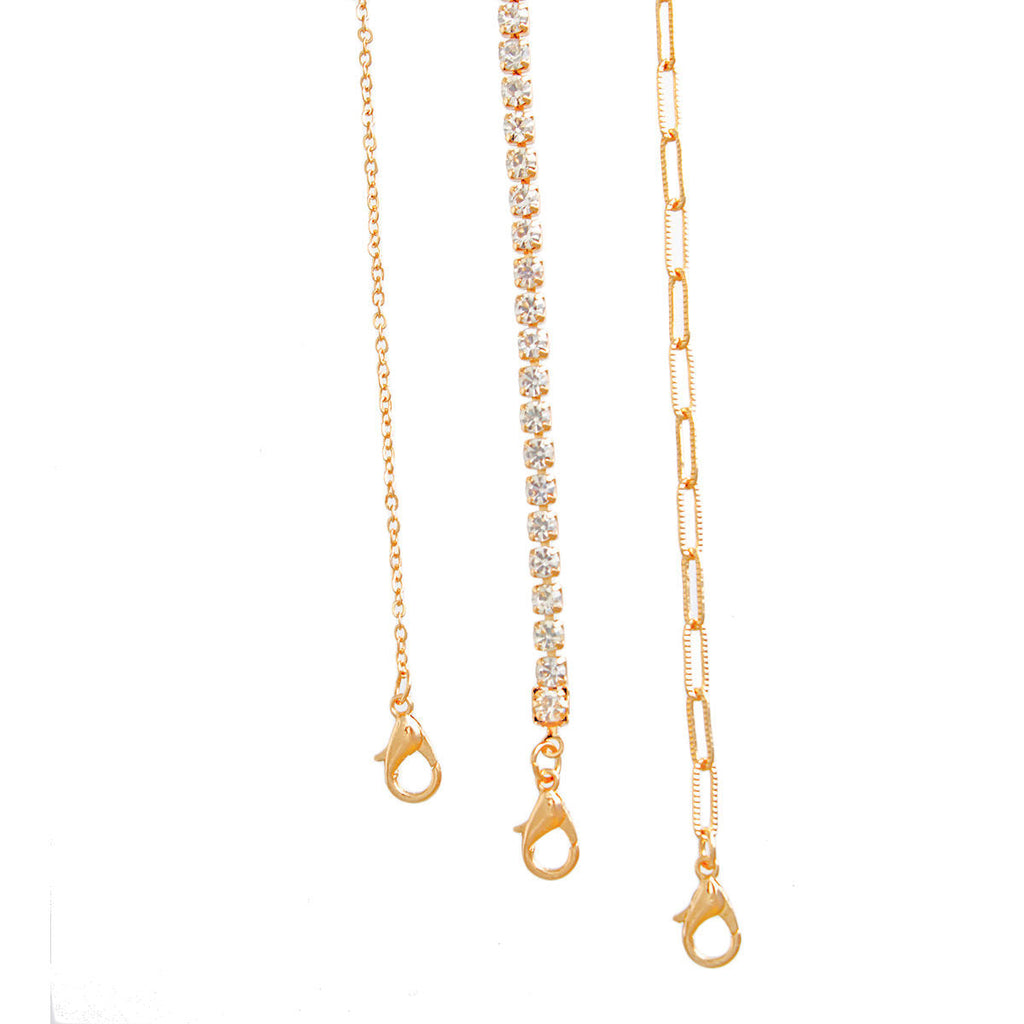 Layered Gold Lock and Key Necklace 3-Layer Stylish Statement Jewelry