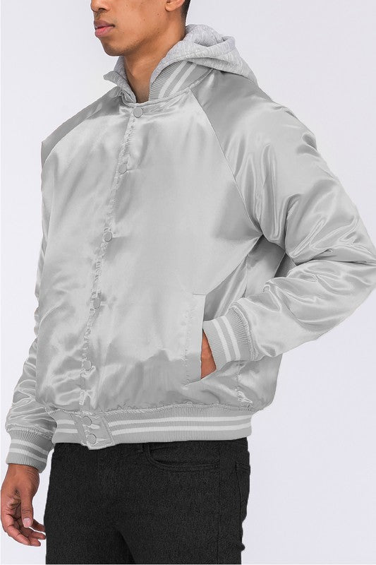 Satin Bomber Jacket